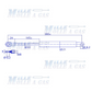 Coppia Pistone Molla a gas 380 mm occhiello foro 8,2 mm 350N - Mille Molle a Gas
