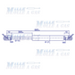 Coppia pistone molla a gas 685 mm attacco rapido a pressione 300N - Mille Molle a Gas