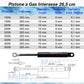Pistone Molla a Gas Interasse 265 mm, Foro Ø 6,1 mm - Ricambio - Mille Molle a Gas