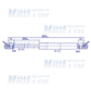 Coppia molle a gas pistone 685 mm attacco rapido a pressione 750N - Mille Molle a Gas