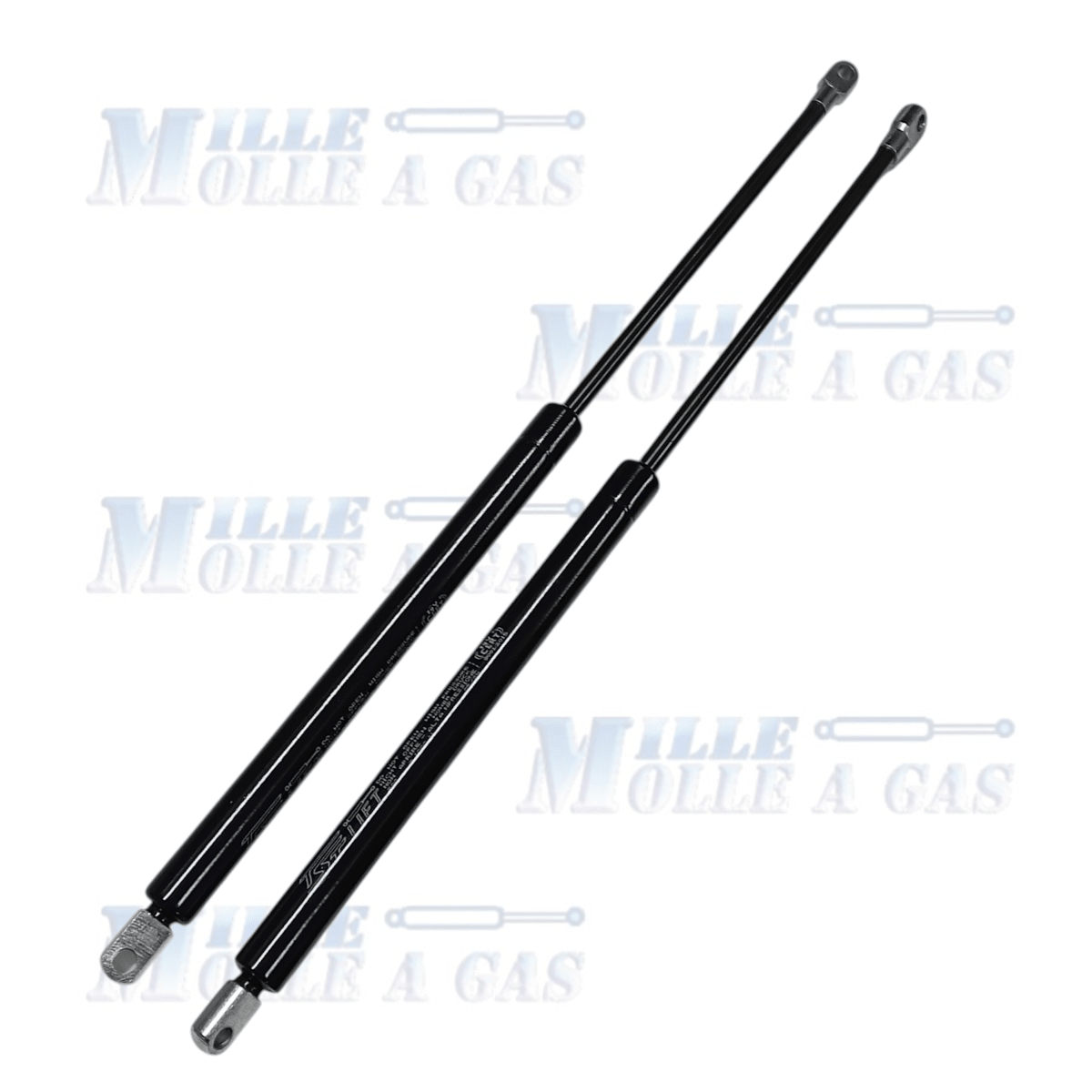 Coppia Pistone Molla a gas 460 mm occhiello foro 8,2 mm 1200N - Mille Molle a Gas