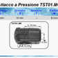 100 Pezzi Testine a Pressione TST01.M8 - Attacco Rapido - Mille Molle a Gas